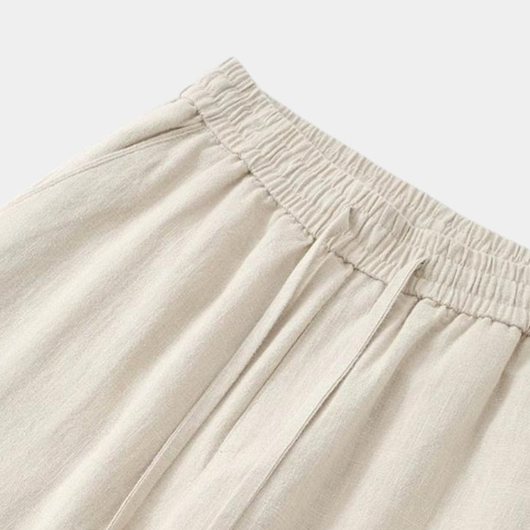 Bentara Relaxed Fit Linen Trousers