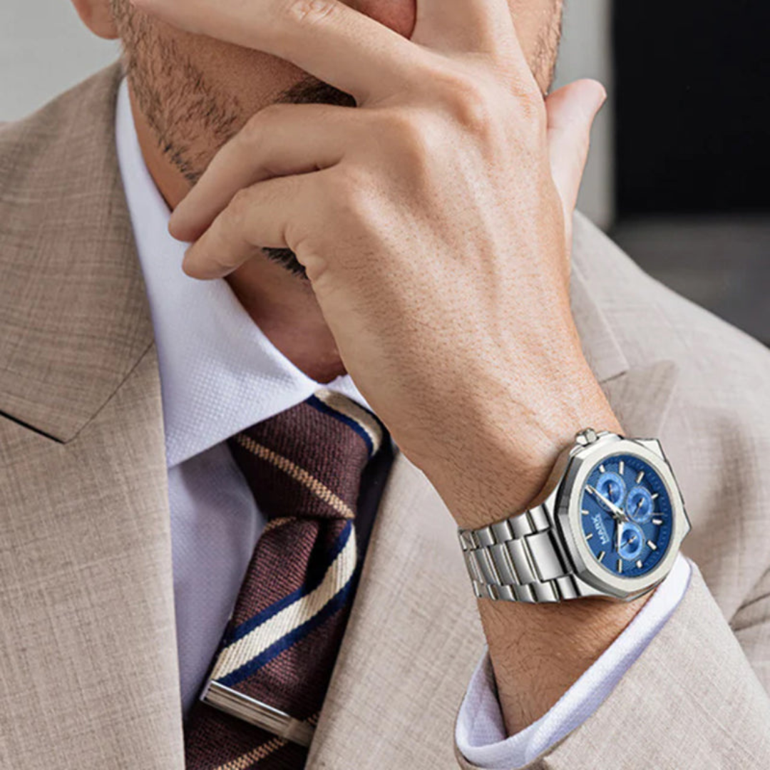 Bentara Stainless Steel Watch (Waterproof)
