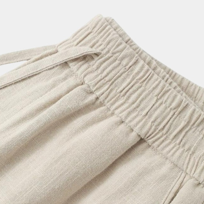 Bentara Relaxed Fit Linen Trousers