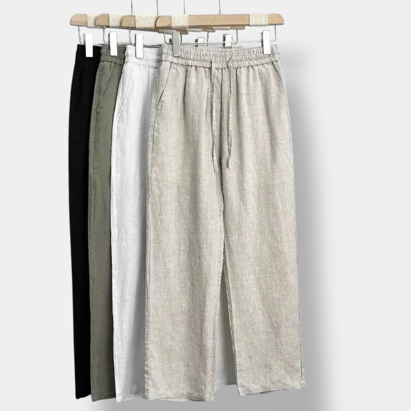 Bentara Straight Fit Linen Pant