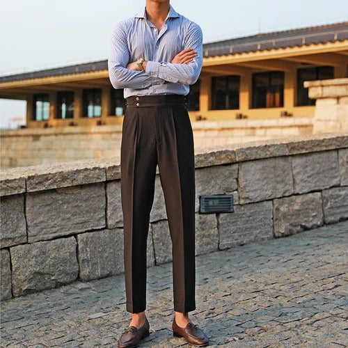 Bentara Pleated Double Button Trousers