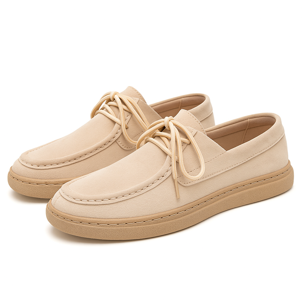 Bentara Premium Suede Wallabee-Style Moccasin