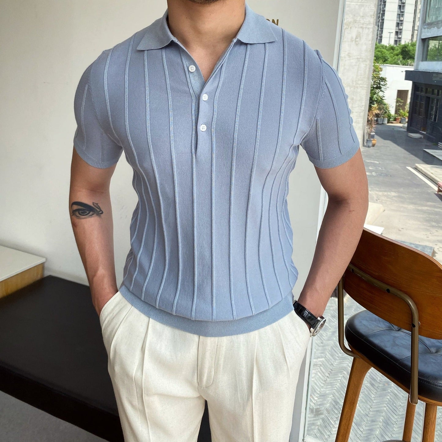 Bentara Striped Polo Shirt