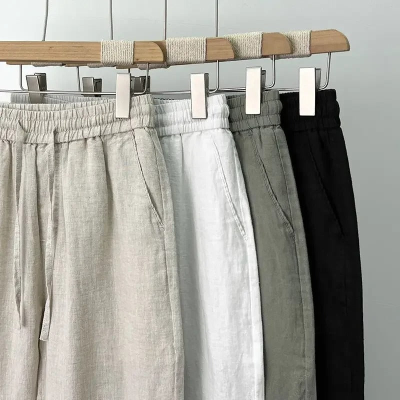 Bentara Straight Fit Linen Pant