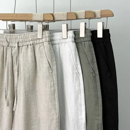 Bentara Straight Fit Linen Pant