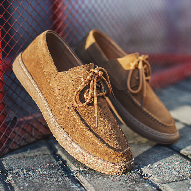 Bentara Premium Suede Wallabee-Style Moccasin