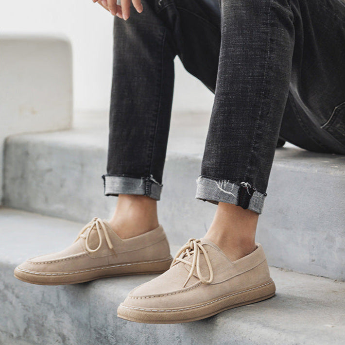 Bentara Premium Suede Wallabee-Style Moccasin