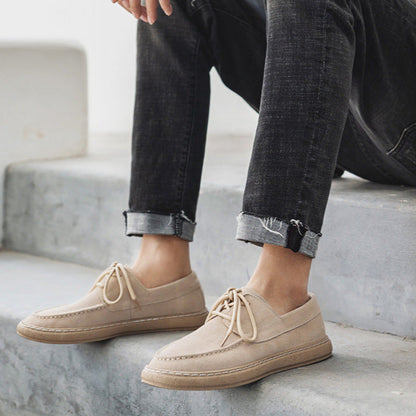 Bentara Premium Suede Wallabee-Style Moccasin