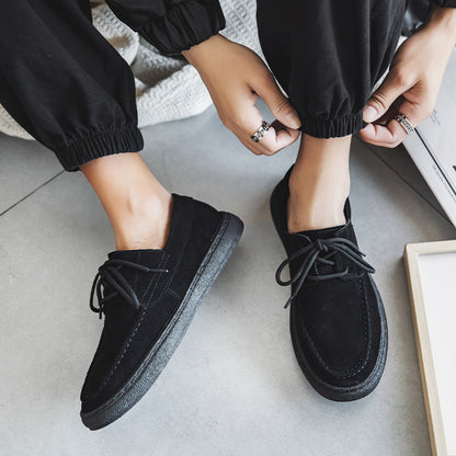 Bentara Premium Suede Wallabee-Style Moccasin