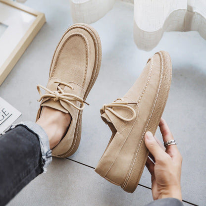 Bentara Premium Suede Wallabee-Style Moccasin