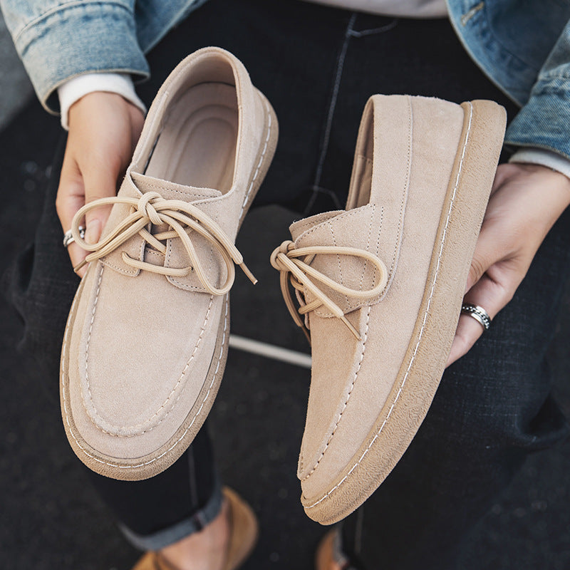 Bentara Premium Suede Wallabee-Style Moccasin