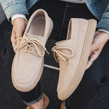 Bentara Premium Suede Wallabee-Style Moccasin